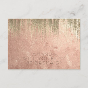 Invitation Serez-Vous Mon Servante D'Accueil Golden Rain Copp