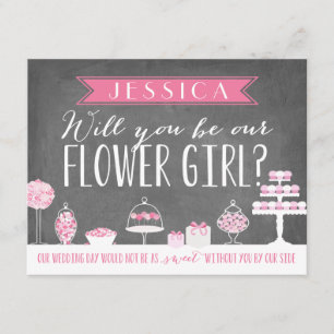 Invitation Serez-Vous Notre Fille Fleur ?   Bridesmaid