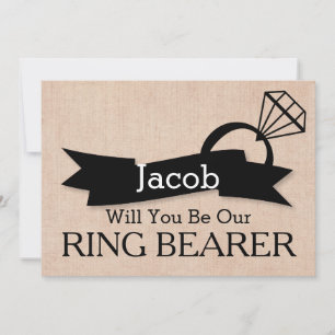 Invitation Serez-vous notre porteur de bague