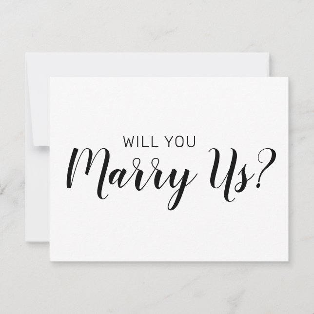 Invitation Seriez-Vous Notre Célébrant | Mariage Mariés Nous (Devant)