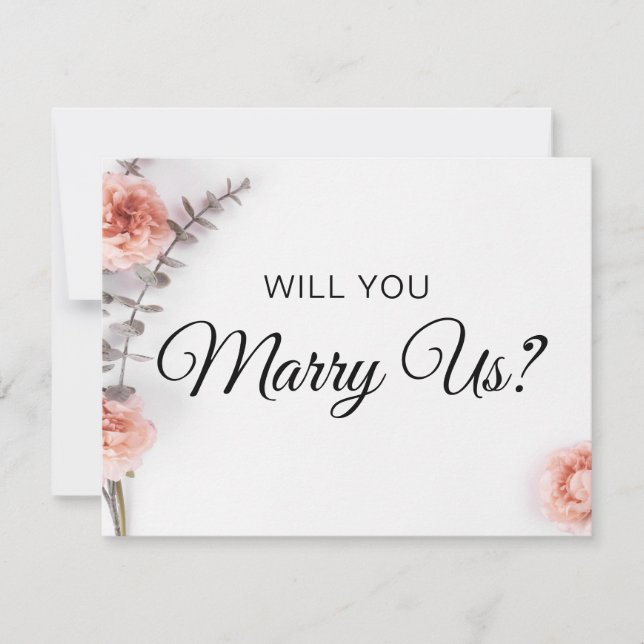 Invitation Seriez-Vous Notre Célébrant | Mariage Nous Marier (Devant)