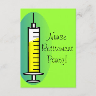 Invitation Seringue de géant d'invitations de partie de