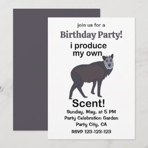 Invitation Sérous Animaux Je Produis Mon Odeur Amusant Annive