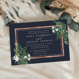 Invitation Serre Mariage botanique aquarelle