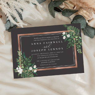 Invitation Serre Mariage botanique aquarelle