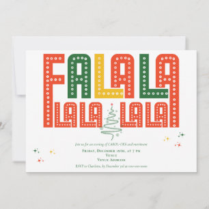 Invitation Service Carols de l'église de Noël de la famille