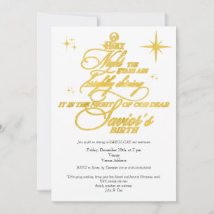 Invitation Service Carols de l'église de Noël de la famille