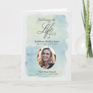 Invitation Service commémoratif avec funérailles photo