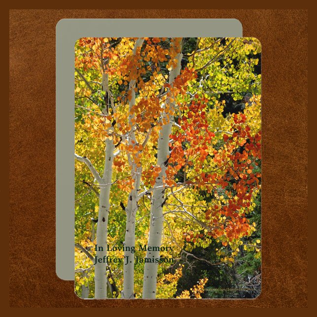 Invitation Service commémoratif Célébration de la vie Aspen A (Créateur téléchargé)