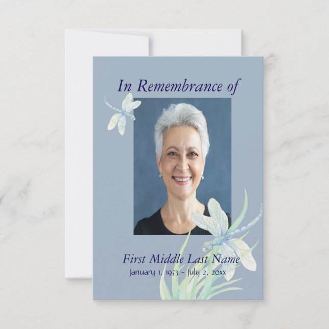 Invitation Service commémoratif Dragonfly Custom (Devant)