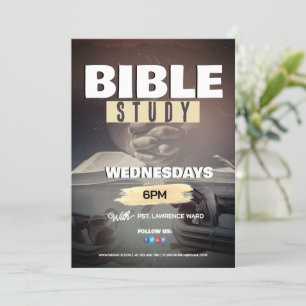 Invitation Service de dimanche de l'église Conception personn