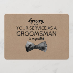 Invitation Service en tant que Groomsman demandé - Propositio