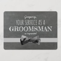 Service en tant que Groomsman demandé - Propositio