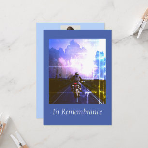 Invitation Service Memorial personnalisé Motorcycle Moker Cho