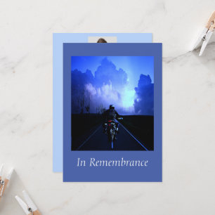 Invitation Service Memorial personnalisé Motorcycle Moker Cho