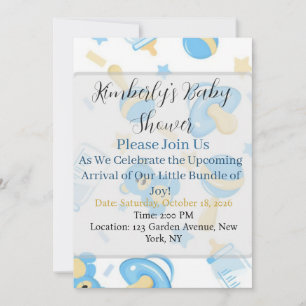 Invitation serviettes pour baby shower Little Cutie