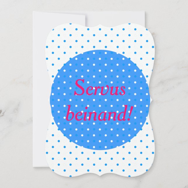 Invitation Servus à tous ! (Devant)
