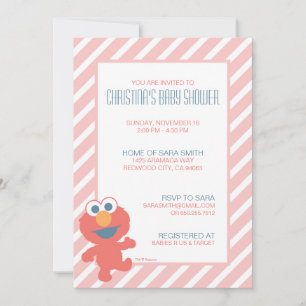 Invitation Sesame Street Baby Elmo Baby shower