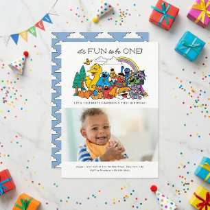 Invitation Sesame Street   C'est chouette d'avoir un an