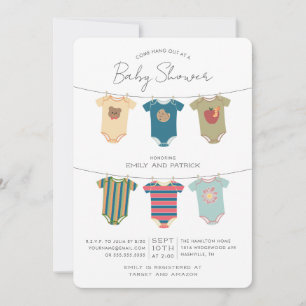 Invitation Sesame Street Pals Baby shower de carrosserie
