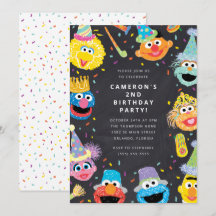 Sesame Street Pals Chalkboard Confetti Anniversair