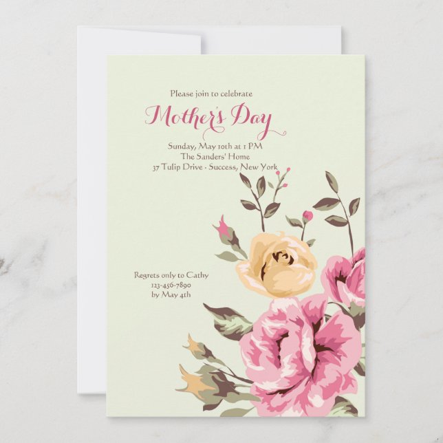 Invitation S'est levée l'invitation Romance (Devant)