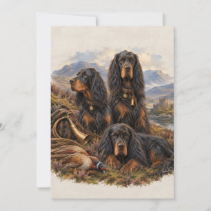 Invitation Setter Gordon avec faisans, Art