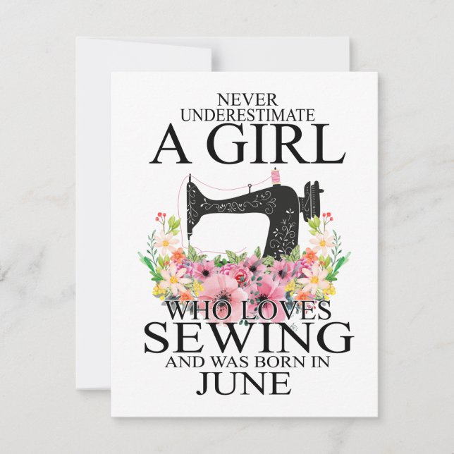 Invitation Sewing (homonymie) | Who Loves Sewing And Was Born (Devant)