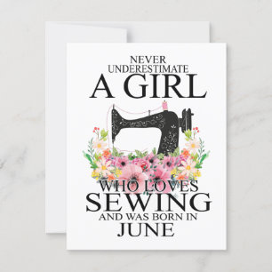 Invitation Sewing (homonymie)   Who Loves Sewing And Was Born