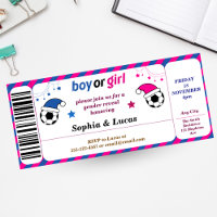 sexe du football révéler style de billet Invitatio