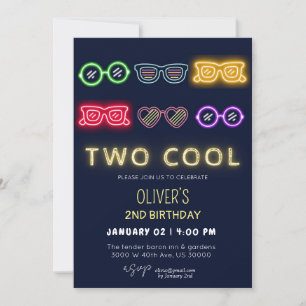 Invitation Sexe neutre drôle 2ème anniversaire