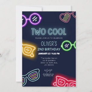 Invitation Sexe neutre drôle 2ème anniversaire