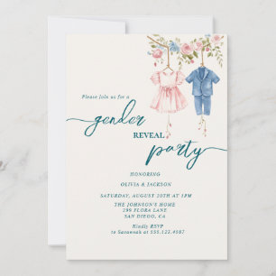 Invitation sexe révéler le parti rose et bleu clouth