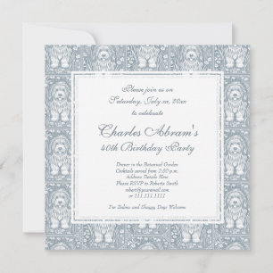 Invitation Shaggy Chien Anniversaire Fête Animaux Bienvenue