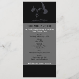 Invitation Shakespeare simple avec la signature