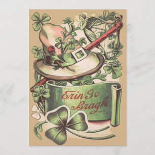 Invitation Shamrock Boucle Casquette Chillelagh