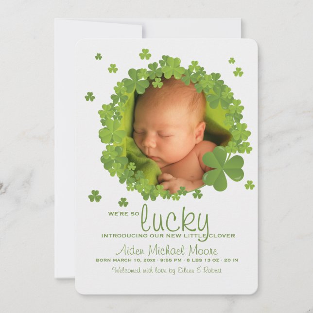 Invitation shamrock Frame (Devant)