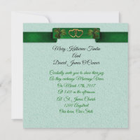 Shamrocks et ruban irlandais