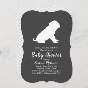 Invitation Shar-Pei Baby shower Chien Neutre Genre