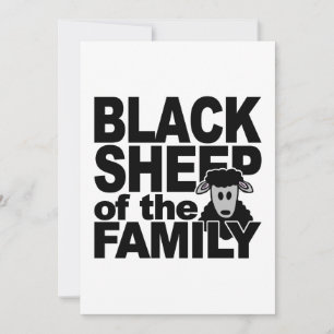 Invitation SHEEP NOIR, personnaliser