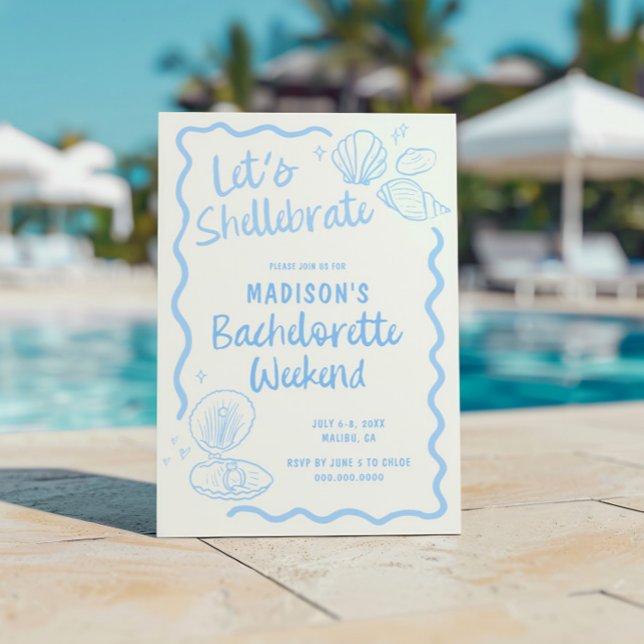 Invitation Shellebrate Bachelorette (Créateur téléchargé)