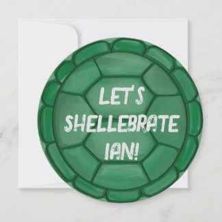 Invitation Shellebrate ! Fête de l'Anniversaire de Turtle She