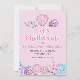 Invitation Shellebrate Seashell Beach