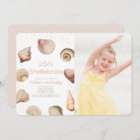 Shellebrate Seashell photo réaliste d'anniversaire
