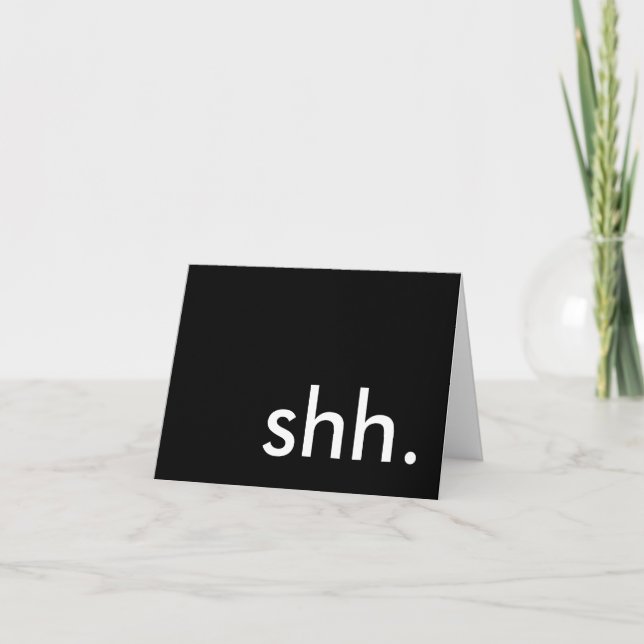 Invitation shh. c'est une fête surprise ! (Devant)