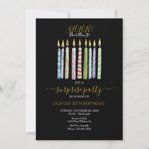 Invitation SHHH ! Ne le souffle pas ! Anniversaire