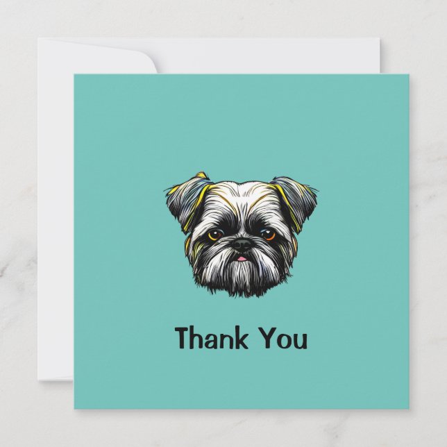 Invitation Shih Tzu Merci (Devant)