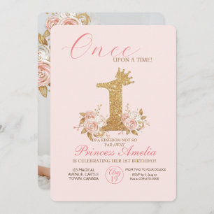 Invitation Shire Golden Crown Princess Premier anniversaire