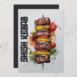 Invitation Shish Kebab Arabe Alimentation pour accéder à la d