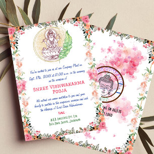 Invitation Shree Vishwakarma Pooja Florale